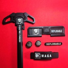 AR-15 Engraved Ambidextrous Handle Bundle Donald Trump